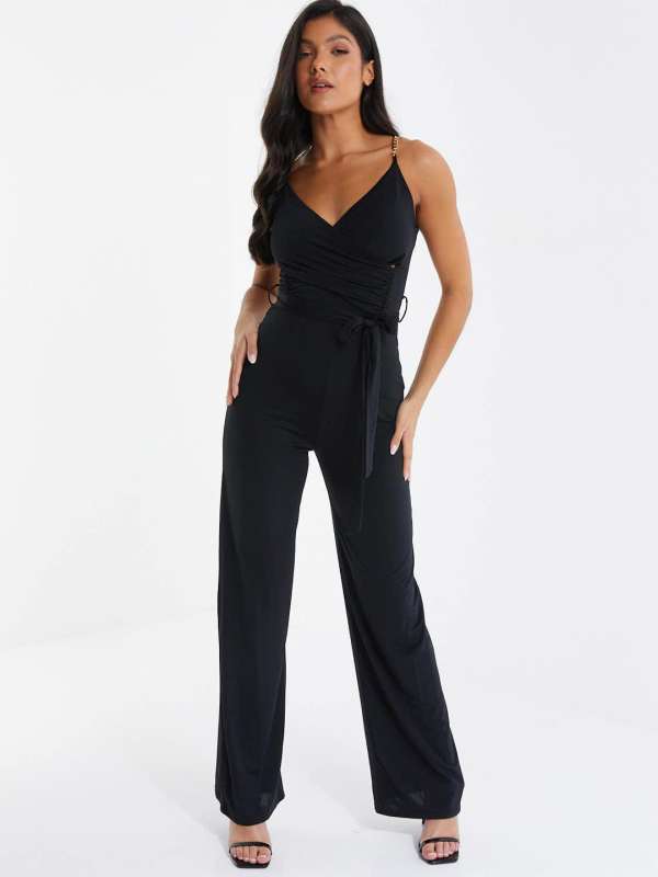 Quiz black clearance culotte jumpsuit