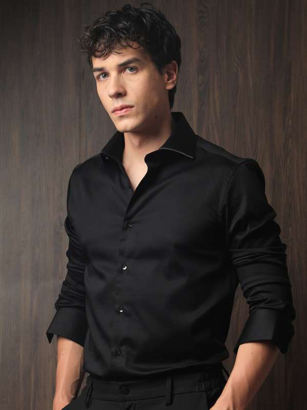 Buy mens black on sale shirt
