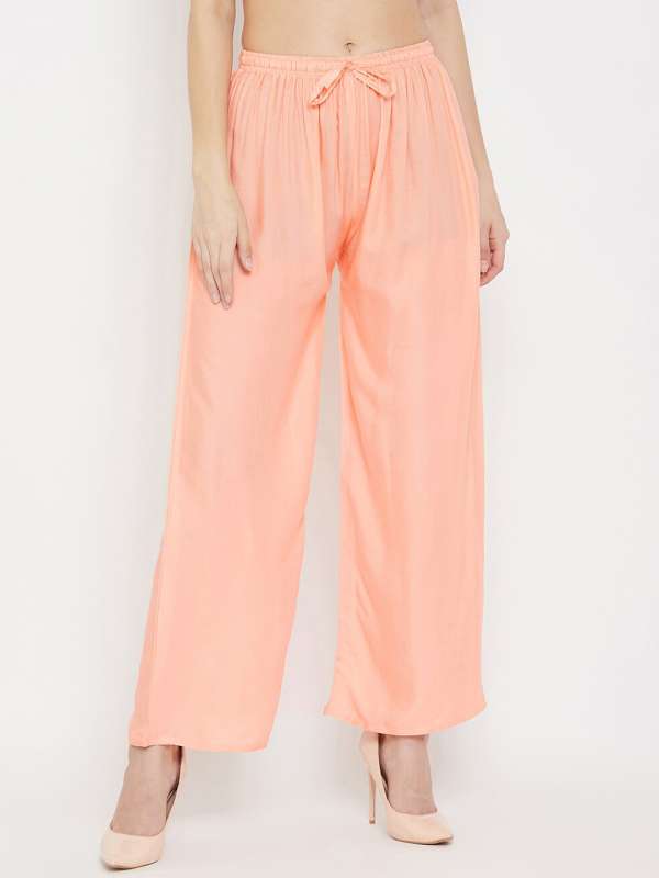 Peach color palazzo pants hotsell