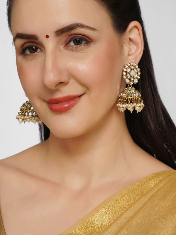 Copper jhumka earrings shop