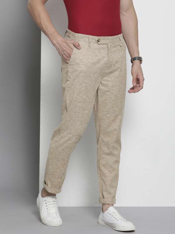 Buy Beige Trousers & Pants for Men by The Indian Garage Co Online