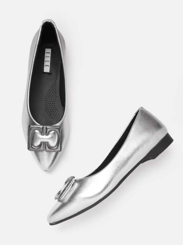 Silver Metallic Flats Buy Silver Metallic Flats online in India