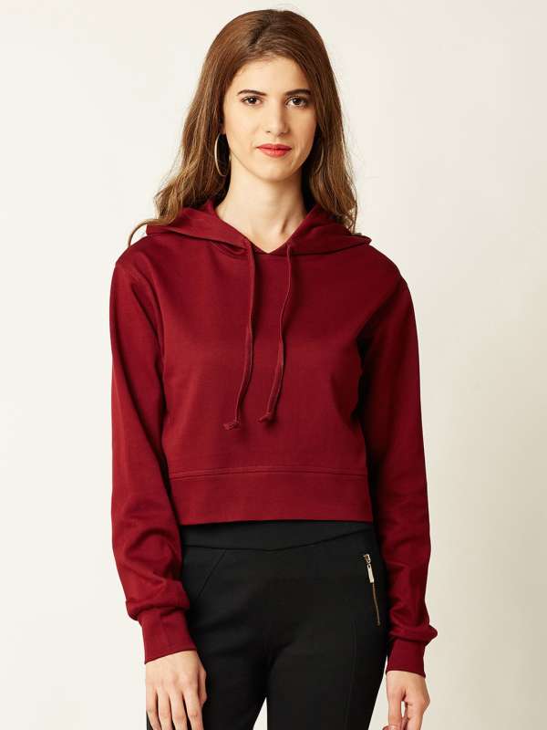 crop top sweaters with hoodie