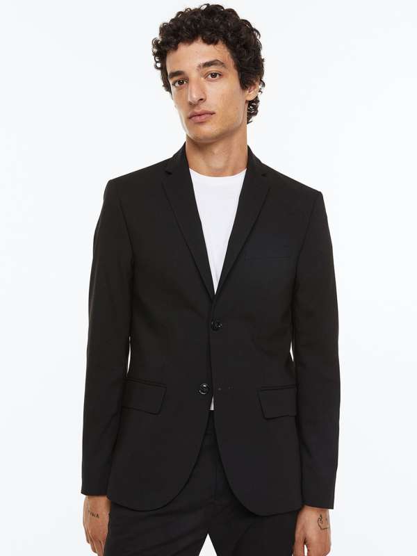 H & m black blazer hotsell