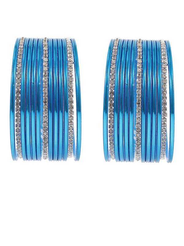 Bangles blue colour best sale
