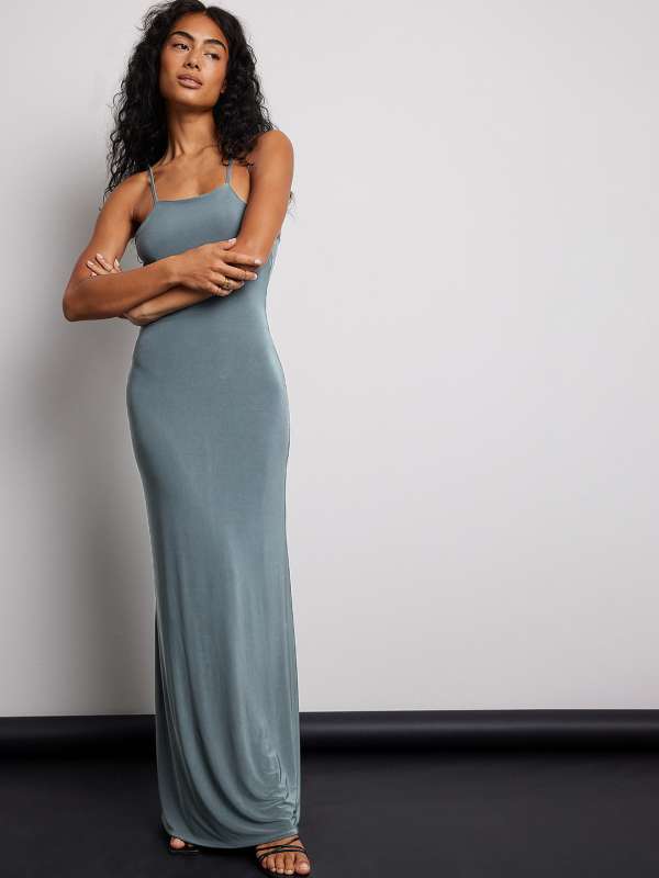 Open back maxi dress casual sale