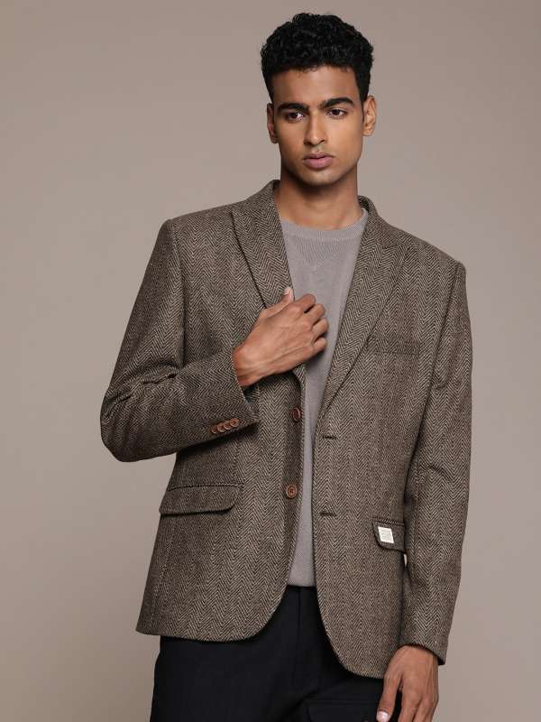 Mens wool casual blazer outlet