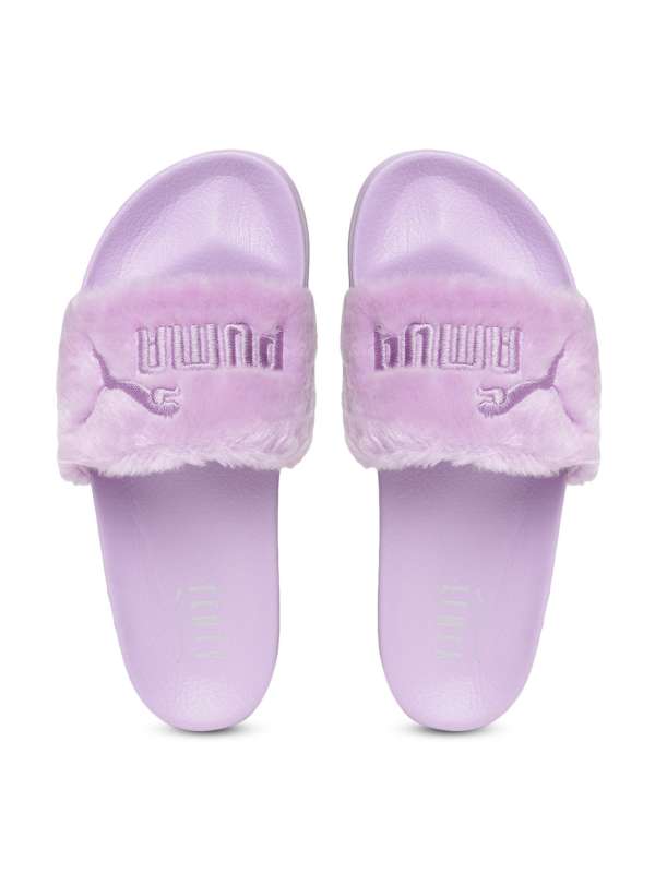 fuzzy sandals puma