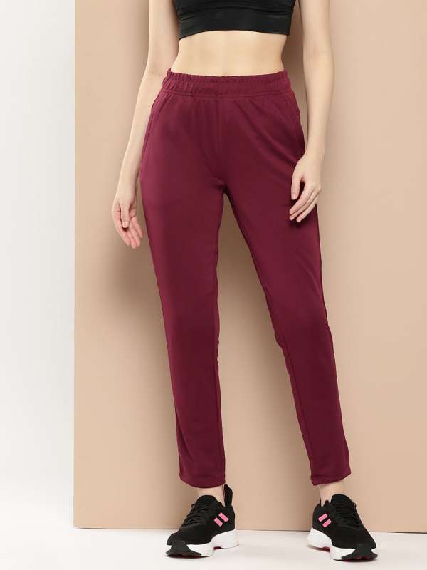 Maroon Women Track Pants Buy Maroon Women Track Pants online in India