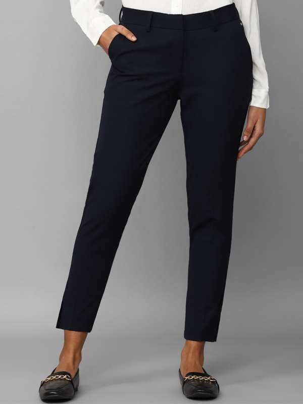 Allen Solly Womens Trousers and Pants : Buy Allen Solly Womens Blue Trousers  Online | Nykaa Fashion