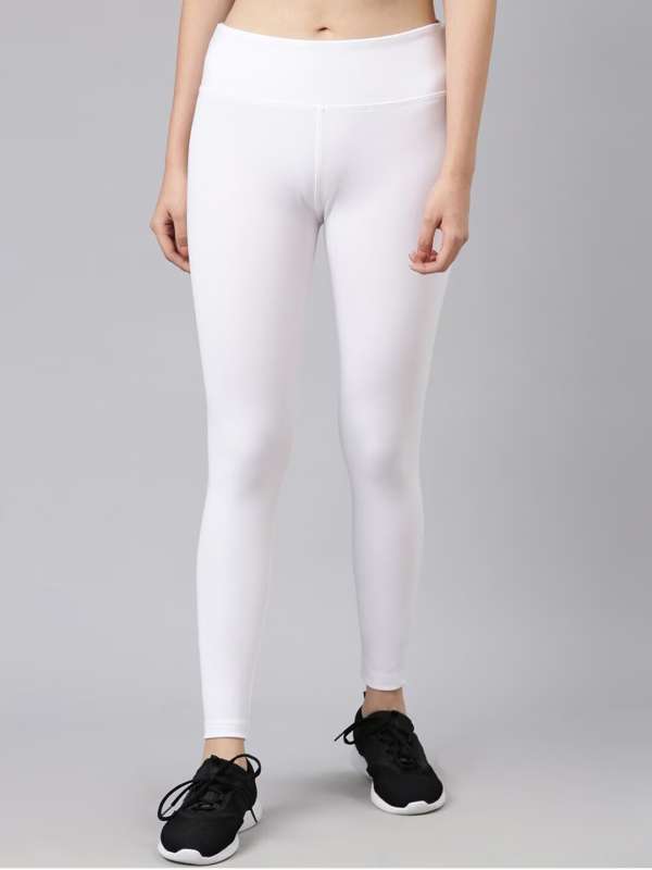 UNFLD Solid Women White Tights - Buy UNFLD Solid Women White Tights Online  at Best Prices in India