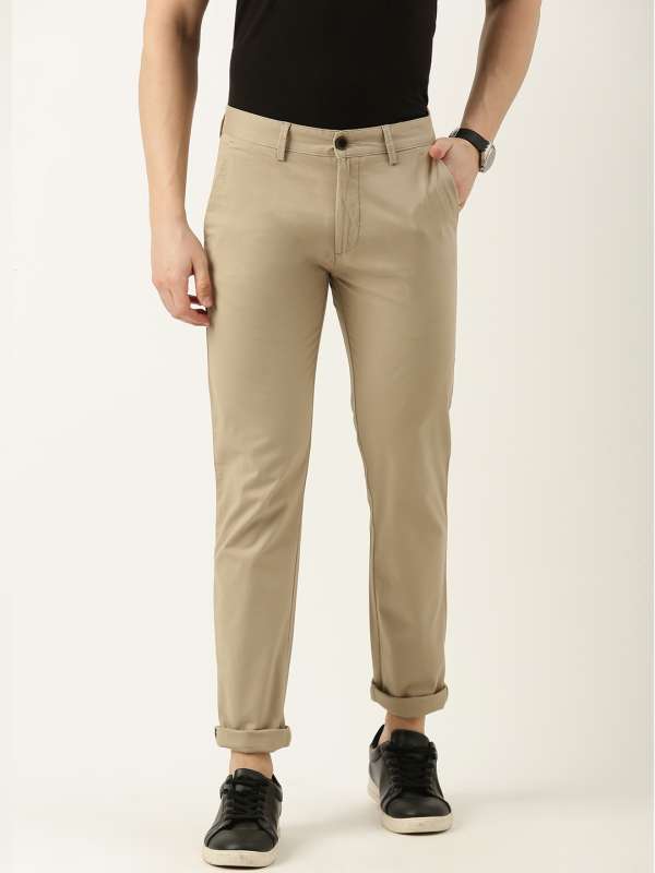 Buy Peter England Casuals Peter England Casuals Men Slim Fit Chinos Trousers  at Redfynd