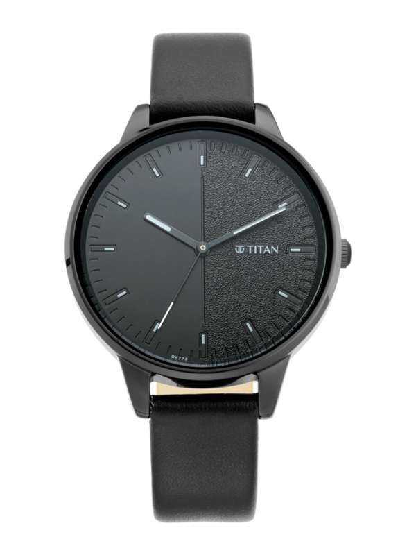 Titan wrist watch black outlet