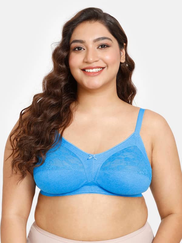 Buy Rosaline by Zivame Blue Lace Padded Bra for Women Online @ Tata CLiQ