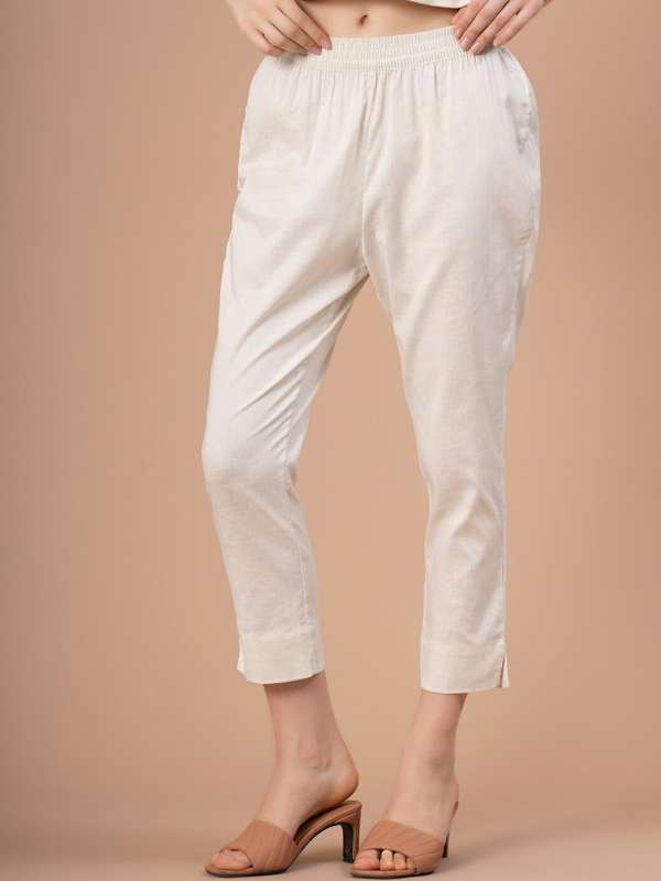 Buy Mode By Red Tape Womens Regular Pant MTC0005Off White32 at  Amazonin
