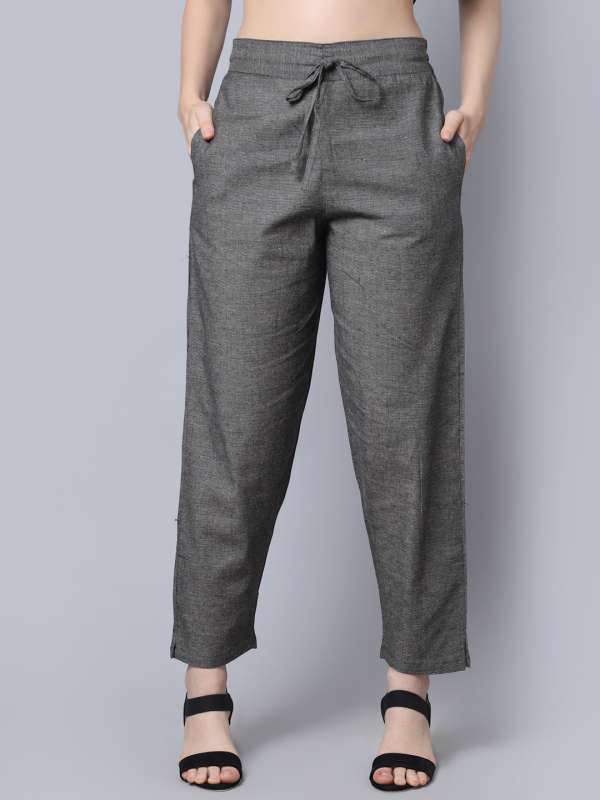 Cheap Mens Cotton Linen Long Pants Loose Straight Casual Trousers Plus  Size 4 Colors  Joom