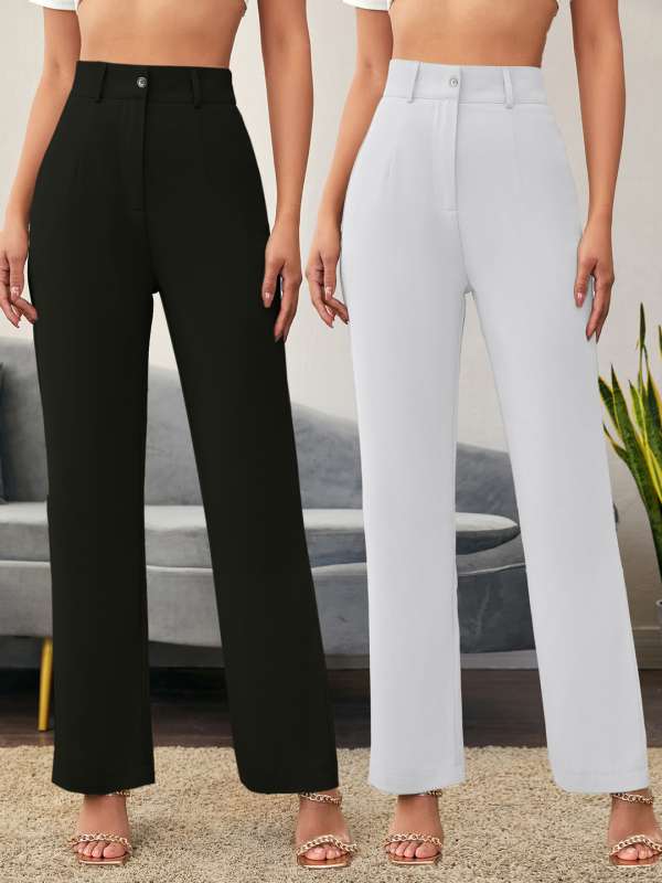 Tall Off White Tailored Wide Leg Trousers  PrettyLittleThing
