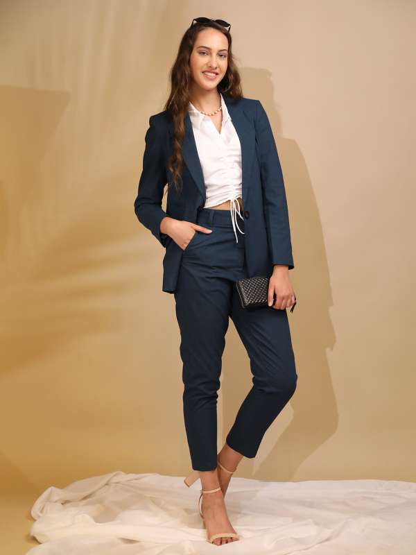 Womens Womens Fully Lined Business Trousers Suit
