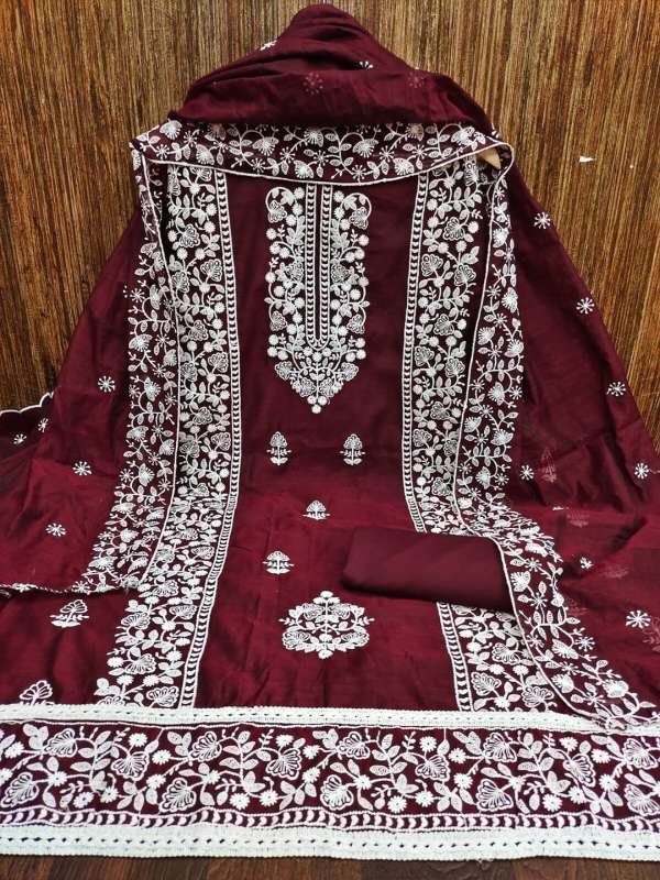 Maroon sale churidar material