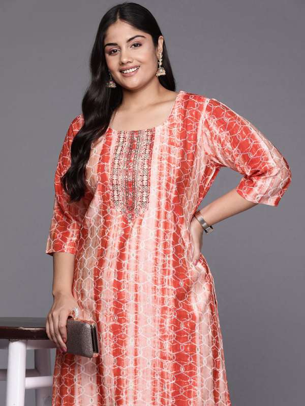 Libas Rust Kurtas Buy Libas Rust Kurtas online in India