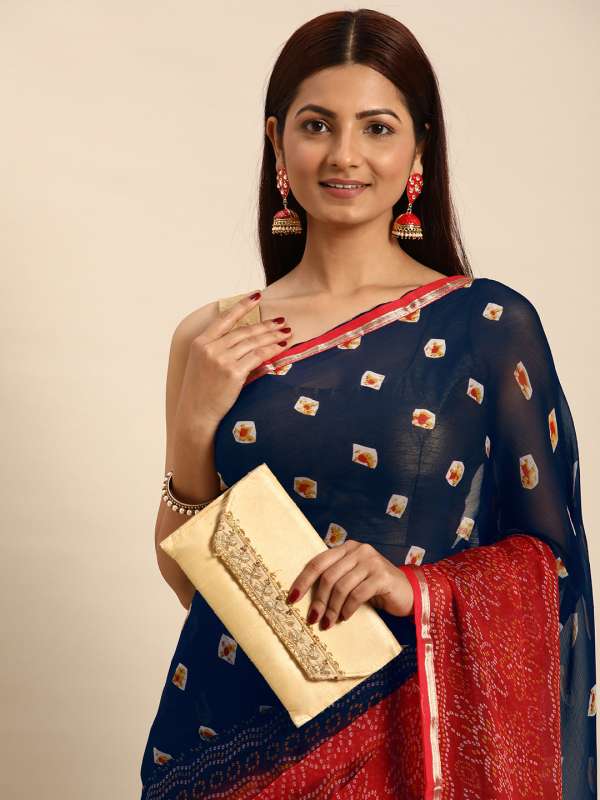 Myntra bandhani saree hotsell
