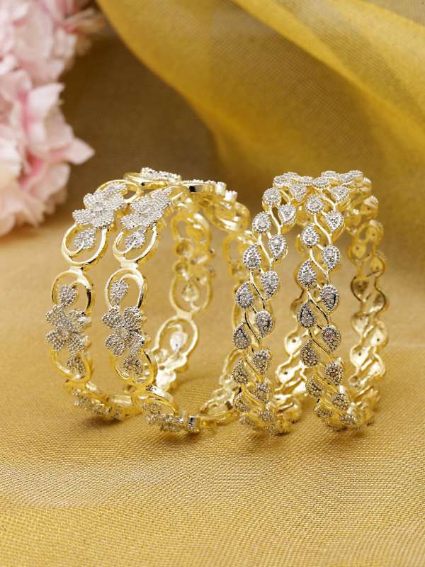Bangle Diamond Buy Artificial Diamond Bangles Online from Myntra