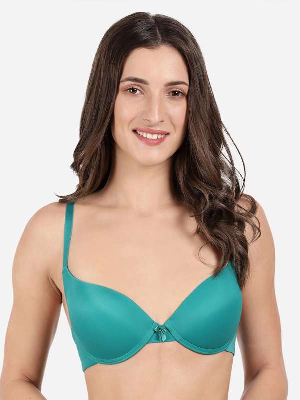 Buy Susie Army Green Printed Padded Bra for Women 