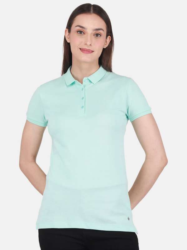 Women Green Shirts Polo Tshirts Buy Women Green Shirts Polo