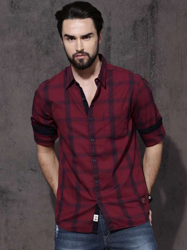 Red colour shirt matching jeans 2025