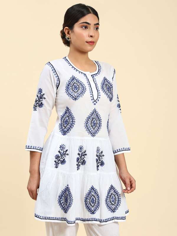 White cotton kurtis design store