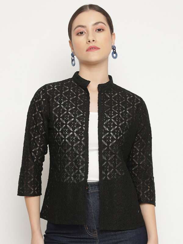 High collar shrug online