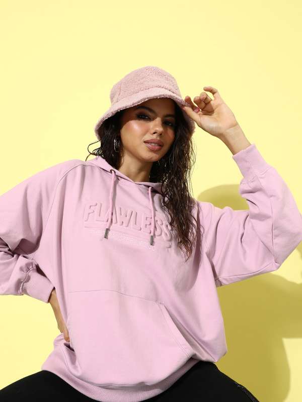 Pink Women Sweatshirts Buy Pink Women Sweatshirts online in India
