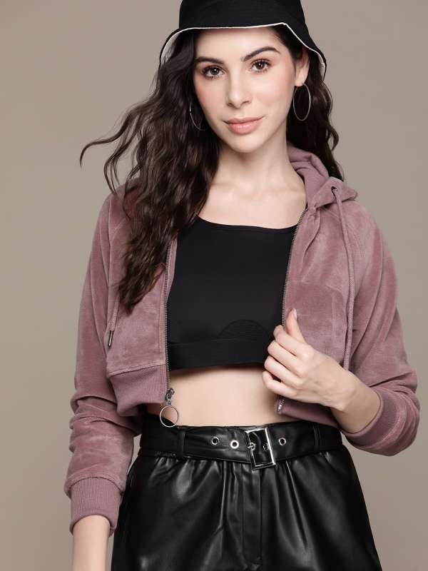 Short hoodies for girls clearance
