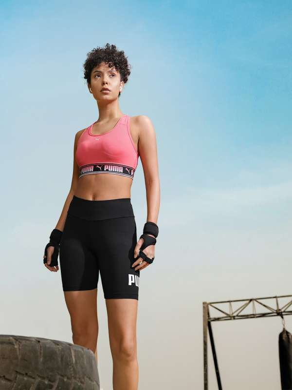 Women's PUMA Sports Bra Top in Pink size XL, PUMA