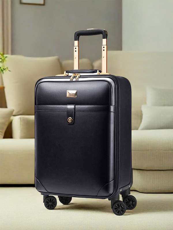 Leather trolley bag online new arrivals