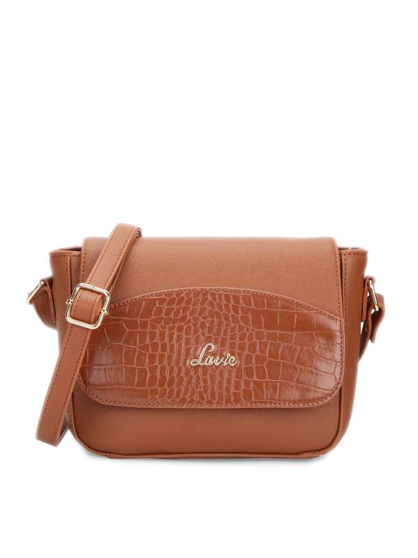 Buy LAVIE Women Brown Satchel Tan Online @ Best Price in India