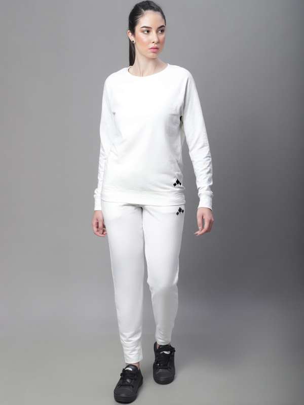 All white tracksuit best sale womens