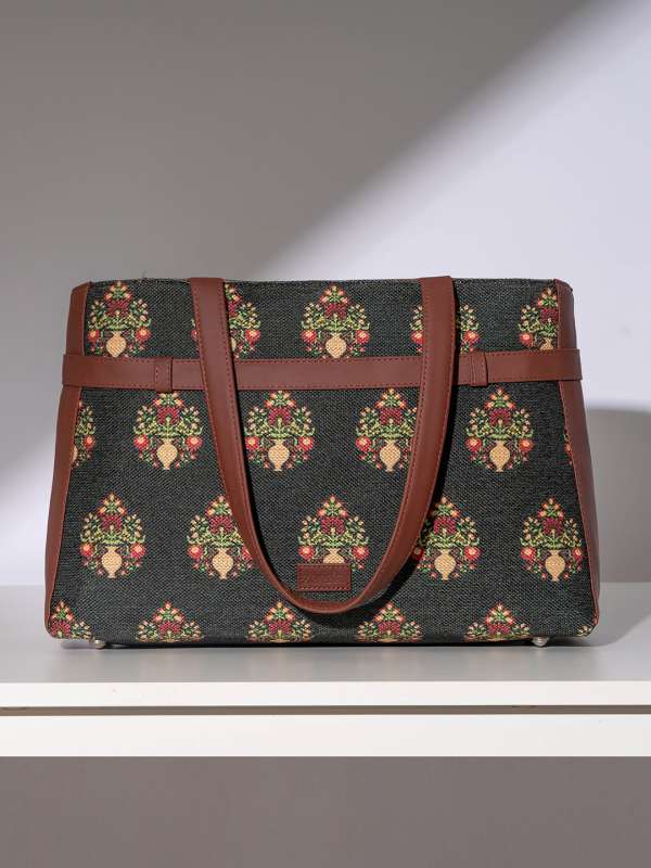 Jute Green Handbag Buy Jute Green Handbag online in India