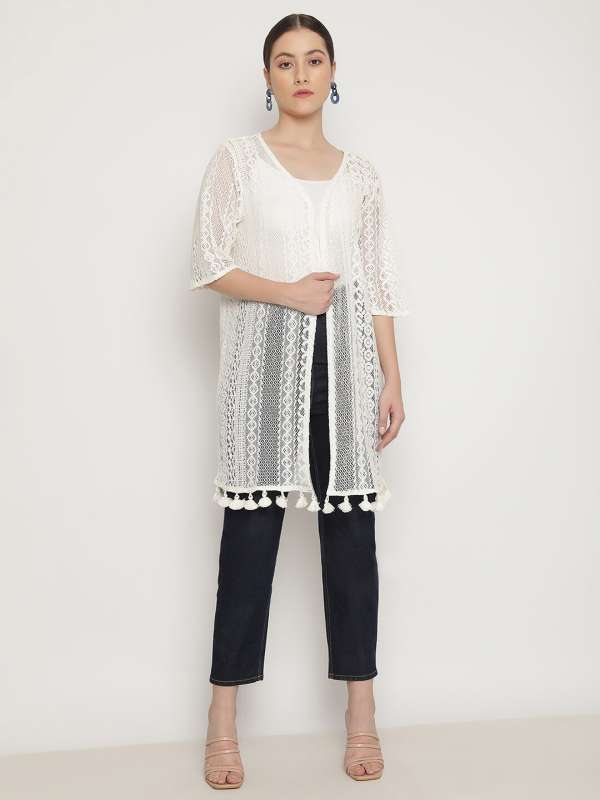 Long lace shrug online