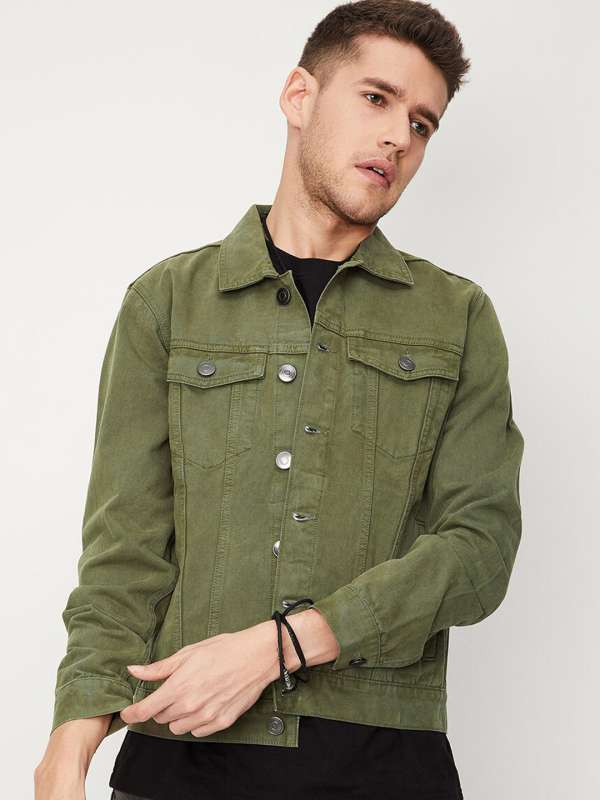 Max jeans store jacket olive