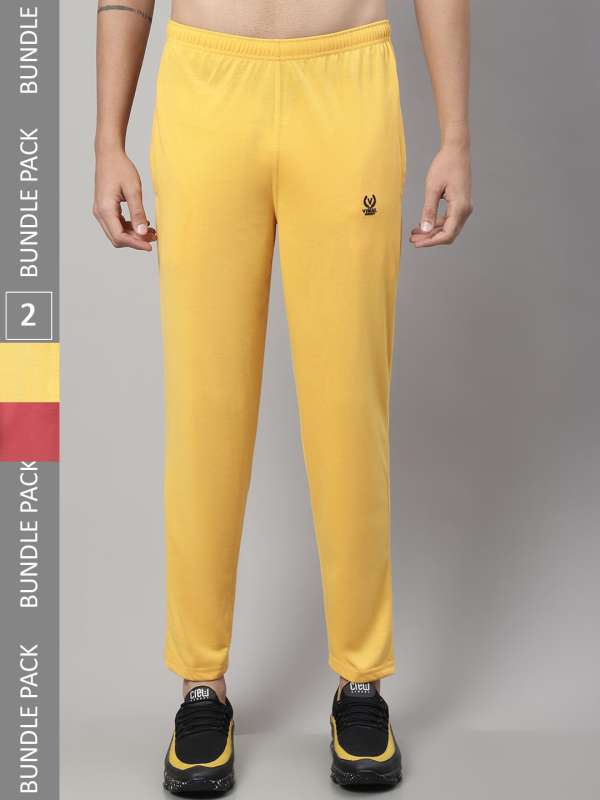 Off white track pants yellow stripe hotsell