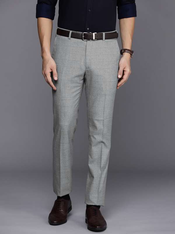 Buy RAYMOND Mens 5 Pocket Check Formal Trousers  Shoppers Stop