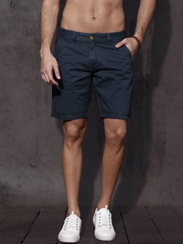for Men Mens Clothing Shorts Casual shorts Blue Burberry Cotton Shorts in Navy Blue 