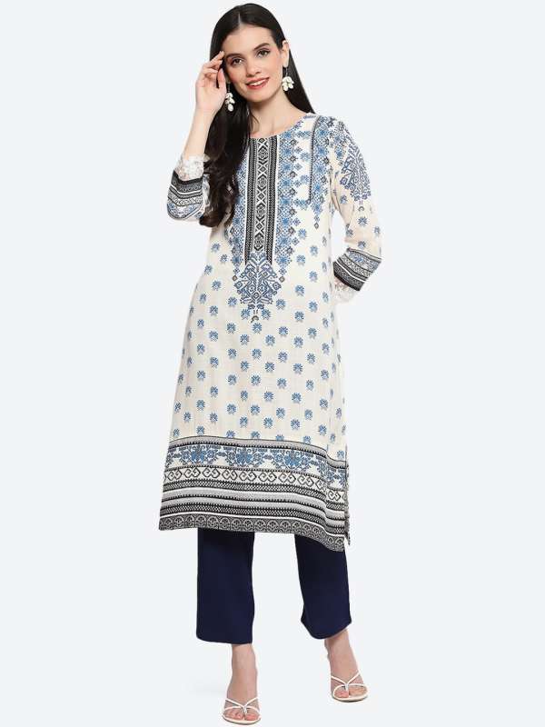 Biba White Kurtas Buy Biba White Kurtas online in India