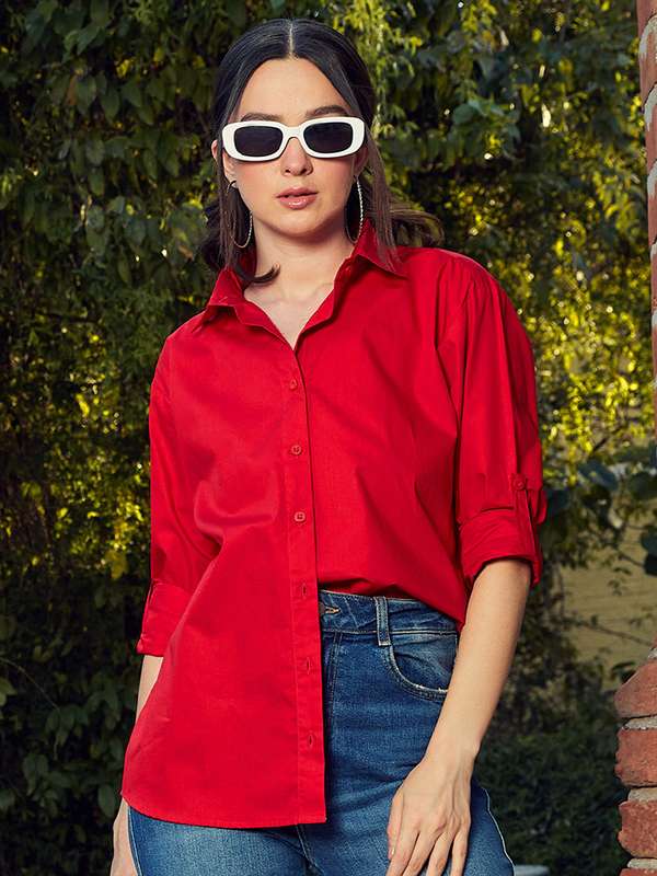 red shirts for women