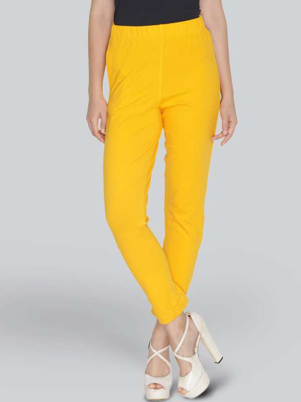 Buy Lyra Women's Yellow solid Ankle Leggings Online at Best Prices in India  - JioMart.