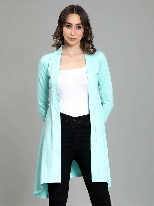Women Green Shrug Buy Women Green Shrug online in India