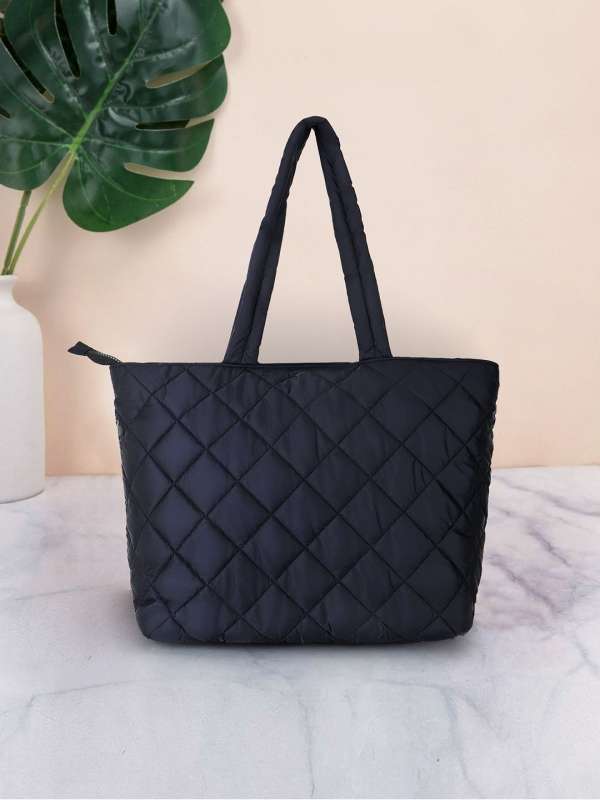 Black Structured Tote Bag Buy Black Structured Tote Bag online in India