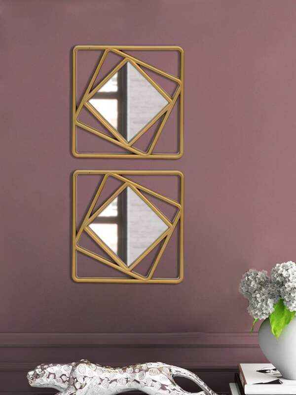 Shop Decorative Wooden Wall Mirrors Online at Best Prices – WallMantra