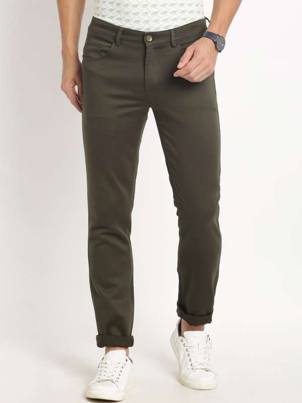 Men Olive Jeans Buy Men Olive Jeans online in India